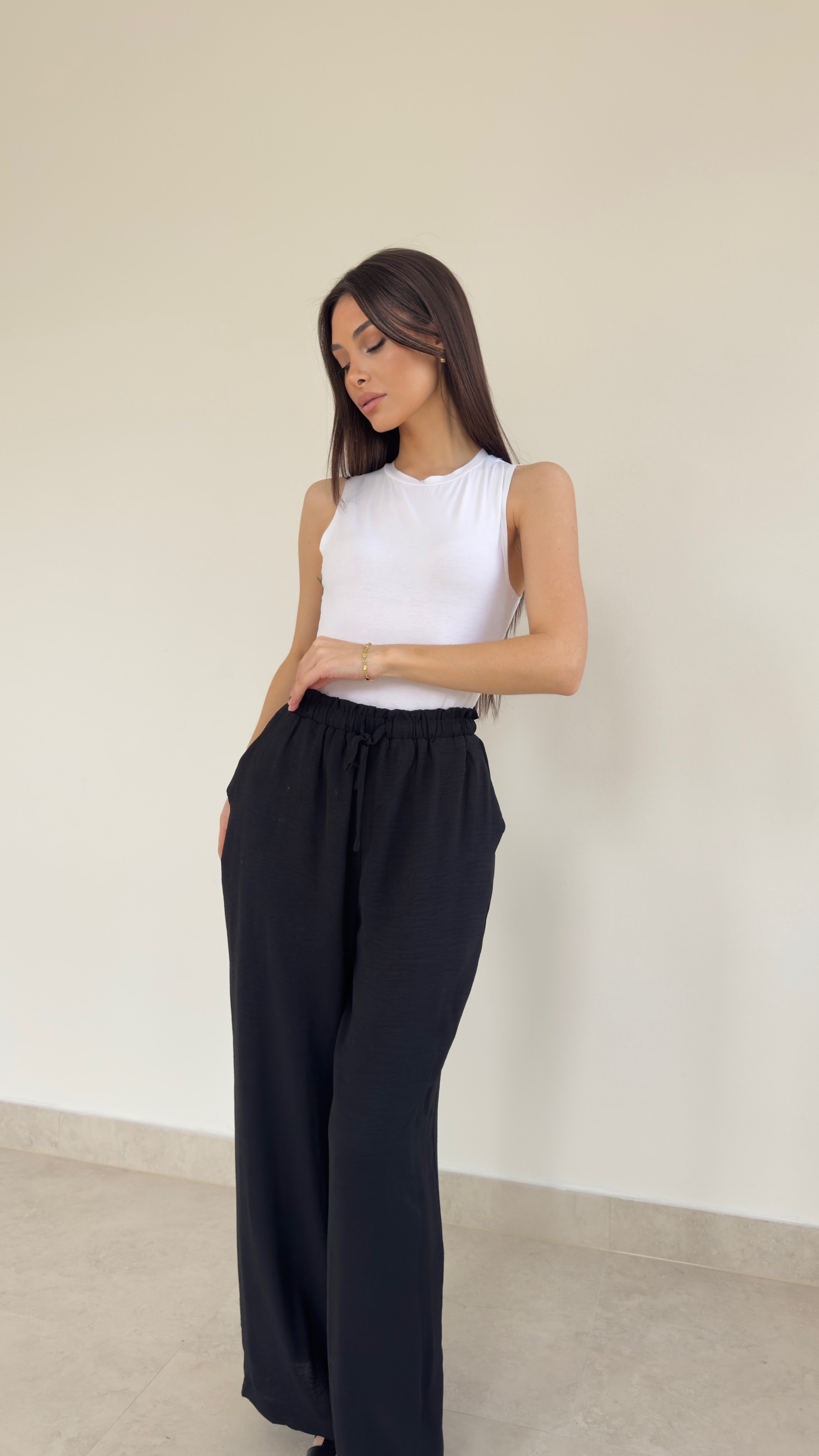 Relaxed drawstring pant