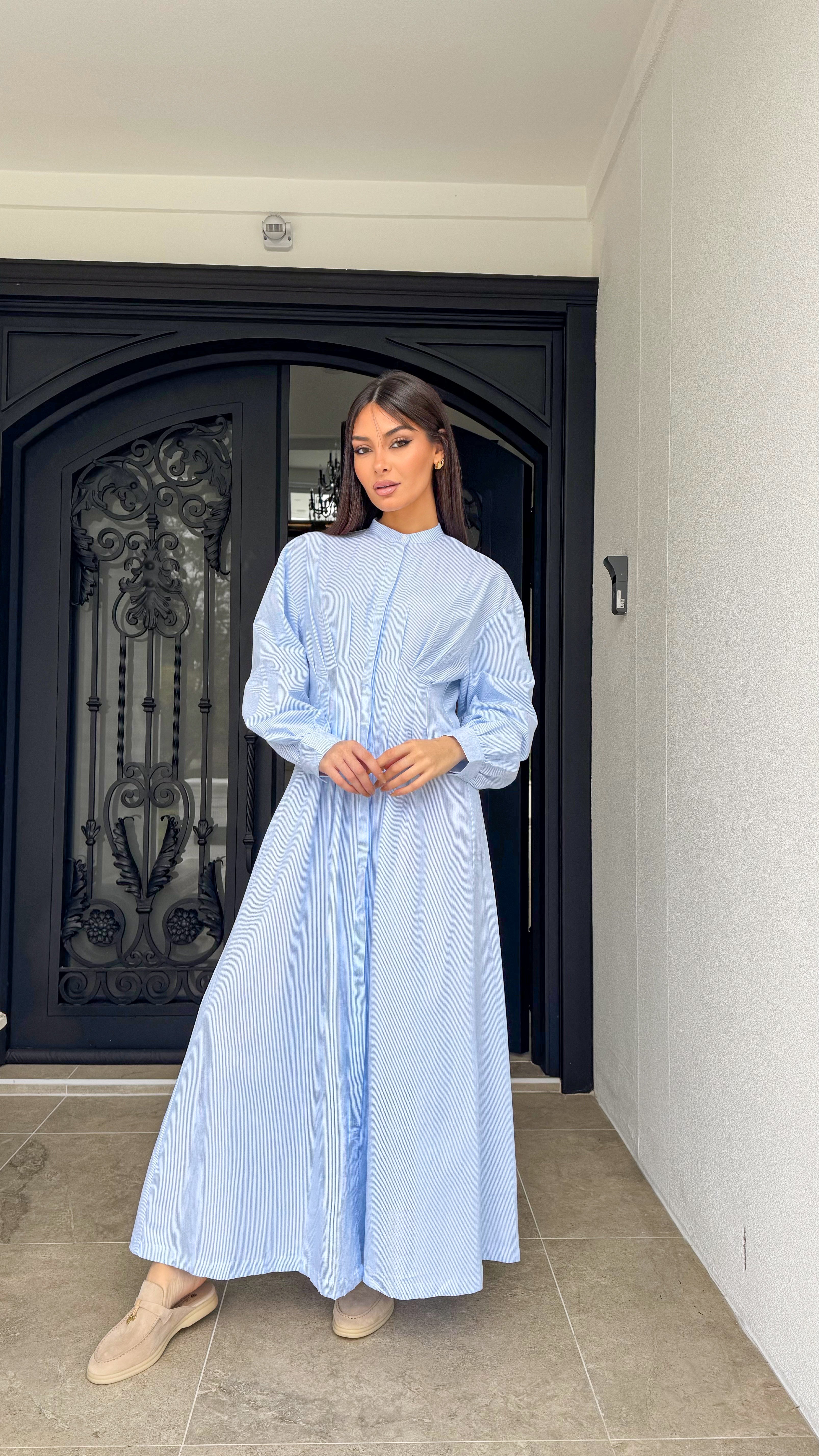 Pinstripe maxi