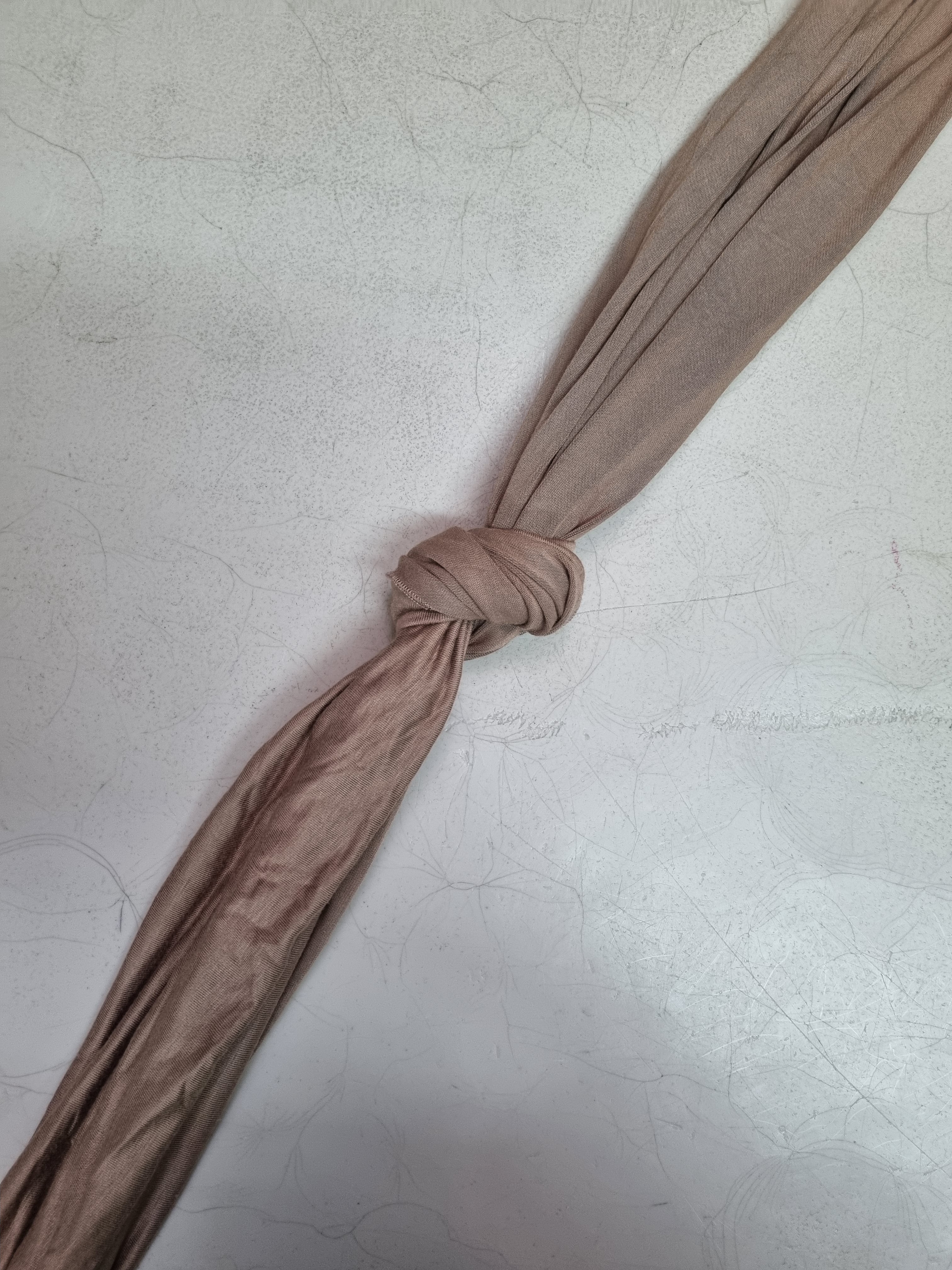 Beige Jersey Scarf