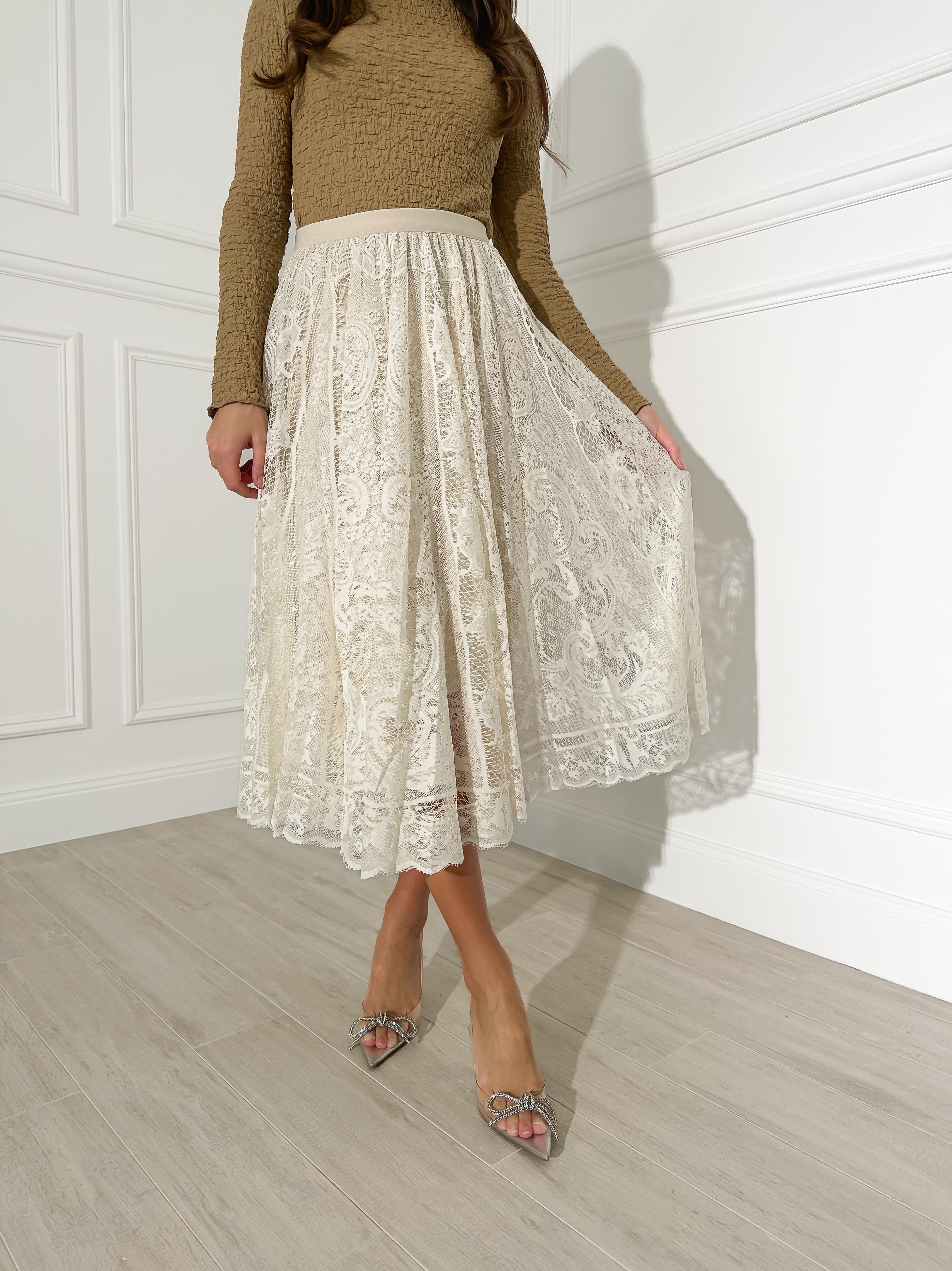 Vintage lace skirt